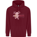My Students Axolotl Questions Teacher Funny Mens 80% Cotton Hoodie Maroon