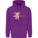 My Students Axolotl Questions Teacher Funny Mens 80% Cotton Hoodie Purple