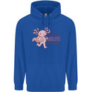 My Students Axolotl Questions Teacher Funny Mens 80% Cotton Hoodie Royal Blue