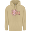My Students Axolotl Questions Teacher Funny Mens 80% Cotton Hoodie Sand