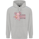 My Students Axolotl Questions Teacher Funny Mens 80% Cotton Hoodie Sports Grey