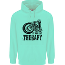 My Therapy Motorcycle Motorbike Biker Mens 80% Cotton Hoodie Peppermint
