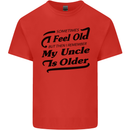 My Uncle is Older 30th 40th 50th Birthday Kids T-Shirt Childrens Red
