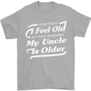 My Uncle is Older 30th 40th 50th Birthday Mens T-Shirt Cotton Gildan Sports Grey