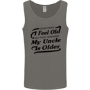 My Uncle is Older 30th 40th 50th Birthday Mens Vest Tank Top Charcoal