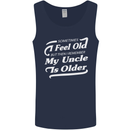 My Uncle is Older 30th 40th 50th Birthday Mens Vest Tank Top Navy Blue