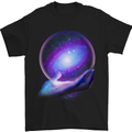 My Universe Planets Astronomy Space Galaxy Mens T-Shirt Cotton Gildan Black
