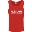 My Wife Says Funny Sarcastic Husband Couple Mens Vest Tank Top Red