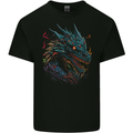 Mythical Dragon Fantasy Mens Cotton T-Shirt Tee Top BLACK