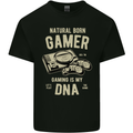 Natural Born Gamer Funny Gaming Mens Cotton T-Shirt Tee Top Black