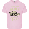 Natural Born Gamer Funny Gaming Mens Cotton T-Shirt Tee Top Light Pink