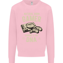 Natural Born Gamer Funny Gaming Mens Sweatshirt Jumper Light Pink