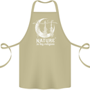 Nature Is My Religion Witch Halloween Cotton Apron 100% Organic Khaki