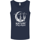 Nature Is My Religion Witch Halloween Mens Vest Tank Top Navy Blue