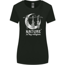 Nature Is My Religion Witch Halloween Womens Wider Cut T-Shirt Black