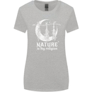 Nature Is My Religion Witch Halloween Womens Wider Cut T-Shirt Sports Grey
