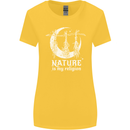 Nature Is My Religion Witch Halloween Womens Wider Cut T-Shirt Yellow