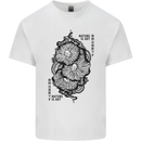 Nature is Art Mushroom Fungi Mycology Mens Cotton T-Shirt Tee Top White