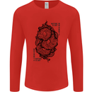 Nature is Art Mushroom Fungi Mycology Mens Long Sleeve T-Shirt Red