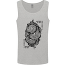 Nature is Art Mushroom Fungi Mycology Mens Vest Tank Top Sports Grey