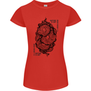 Nature is Art Mushroom Fungi Mycology Womens Petite Cut T-Shirt Red