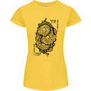 Nature is Art Mushroom Fungi Mycology Womens Petite Cut T-Shirt Yellow