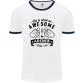 An Awesome Archer Looks Like Archery Mens White Ringer T-Shirt White/Navy Blue