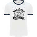 Dad & Sons Best Friends Father's Day Mens White Ringer T-Shirt White/Navy Blue