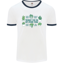 Plants Things I Do in My Spare Time Mens White Ringer T-Shirt White/Navy Blue