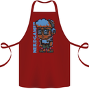Nerd  Funny Gamer Gaming Cotton Apron 100% Organic Maroon