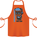 Nerd  Funny Gamer Gaming Cotton Apron 100% Organic Orange