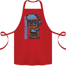 Nerd  Funny Gamer Gaming Cotton Apron 100% Organic Red