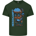 Nerd  Funny Gamer Gaming Mens Cotton T-Shirt Tee Top Forest Green