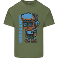 Nerd  Funny Gamer Gaming Mens Cotton T-Shirt Tee Top Military Green