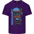 Nerd  Funny Gamer Gaming Mens Cotton T-Shirt Tee Top Purple