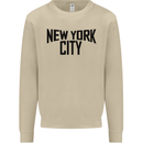 New York City as Worn by John Lennon Mens Sweatshirt Jumper Sand