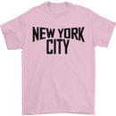 New York City as Worn by John Lennon Mens T-Shirt Cotton Gildan Light Pink