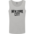 New York City as Worn by John Lennon Mens Vest Tank Top Sports Grey