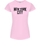 New York City as Worn by John Lennon Womens Petite Cut T-Shirt Light Pink