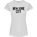 New York City as Worn by John Lennon Womens Petite Cut T-Shirt White