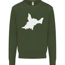 Newborn Baby Christening New Birth Mum Dad Mens Sweatshirt Jumper Forest Green