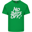 No Days Off Gym Training Top Bodybuilding Mens Cotton T-Shirt Tee Top Irish Green