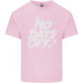 No Days Off Gym Training Top Bodybuilding Mens Cotton T-Shirt Tee Top Light Pink