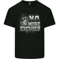 No Excuses Gym Training Top Bodybuilding Mens Cotton T-Shirt Tee Top Black
