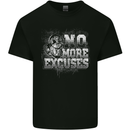 No Excuses Gym Training Top Bodybuilding Mens Cotton T-Shirt Tee Top Black