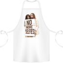 No More Selfies Funny Camer Photography Cotton Apron 100% Organic White