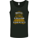 Normal Is an Illusion Slogan Mens Vest Tank Top Black