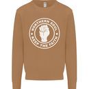 Northern Soul Keeping the Faith Dancing Mens Sweatshirt Jumper Caramel Latte
