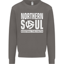 Northern Soul Vinyl 33rpm Record Insert Mens Sweatshirt Jumper Charcoal