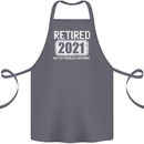 Not My Problem 2021 Retirement Retired Cotton Apron 100% Organic Steel